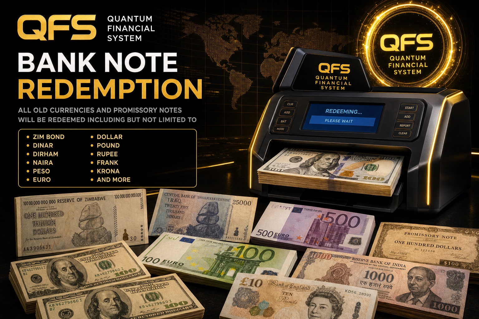 QFS bank note redemption programme