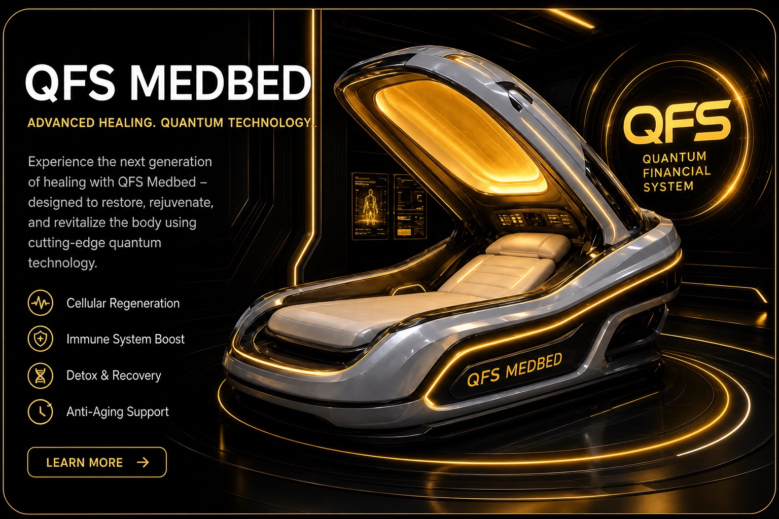 QFS MedBed advanced healing chamber